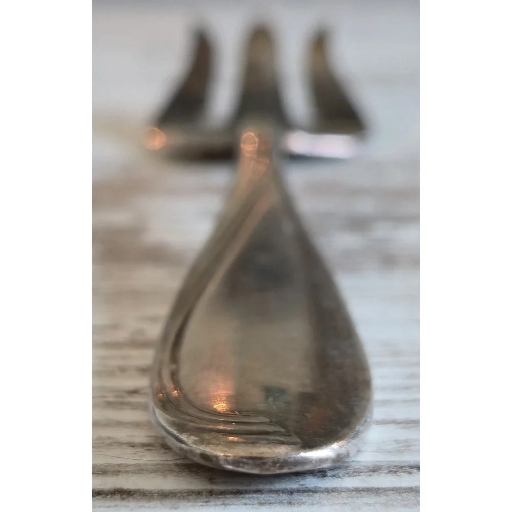 Vintage Oneida Ltd Stainless Serving Fork 3-Tine Cold Meat Fork Utensil 8.5in